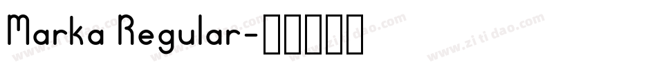 Marka Regular字体转换